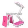 LED Rechargable Table Lamp Folding Adjustable Mini Light/24 beads Wholesale