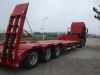 Tri-axle Transport 40 ton Low Bed Semi Trailer Truck