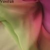 pink to green ombre gradient silk chiffon fabric