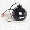 Hot sell Bomb Shape Funny Face Portable Stereo Speakers With Key Chain