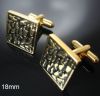 Sell unique design square  printed cufflinks