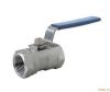 stainless steel 1pc internal thread ball valve