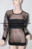 Lady French Terry Combo Summer Latest Ladies Black Mesh Tops on sales