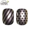 Sell Full Cover Fake Nail Matte Nail Art With Stripe and Dot Design