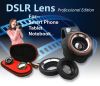 Selllens for mobile phone universal clip 3 in 1 lens wide angle macro CPL