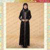 Sell MF19549 black glare abaya long dress islamic clothing