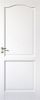 Stile&Rail white Bedroom entry door arched top 2 panel mdf door