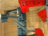 cement factory mixer parts, mixing paddle, mixer arm, liner plates