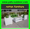 ALUMINUM FRAME PE RATTAN SOFA SET