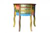 WOODEN PAINTED CONSOLE TABLE HELF MOON YEELO