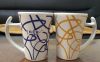 funnel ceramic mug, coffee mug