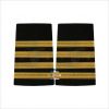 pilot epaulets 4 bar gold braid, uniform epaullete, navy epaulettes, Captain Epaulettes