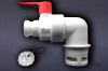 CD 3" BSP x 2" Camlock Ball Elbow Valve with Screw Plug