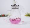 Heat resistant glass teapot