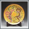 Colorful Glazed Ceramic Plates for Home Decorative