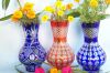 handmade modern art kiriko yellow crystal crafts vase  desktop vase fl