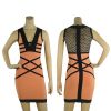 New Arrival 2014 Fashionable M-WL004 Women V-neck Bandage Dress Celebr