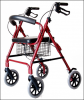 Aluminum Rollator, Adjustable height & Comfortable ergonomic handles