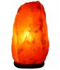 Himalayan Salt Lamp Hand Carved Natural Pink Crystal Rock Salt Lamps Metal Base/Bulb(8-9inch), Dimmer Control, UL-Listed