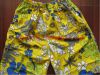 Yellow casual shorts underwear undershirts underpants leisure shorts