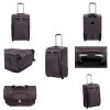 fashion EVA /Polyester trolley luggage set cheap price china factory