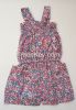 Custom new style flower print girl palysuit