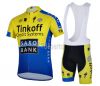 2014 Saxo Bank cycling jersey and bib shorts set