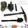 Garden tool folding shovel