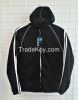 Men's Full Zipper Hooded Sweat Shirt, Hoodies With Contrast Piping