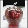 glass red apple
