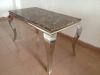 modern design marble top dining table