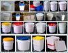 swimming pool chemicals ( water balancer, algaecide, flocculant and disinfectant)