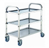 PRD-L3 three-tier stainless steel kitchen trolley(square tube)