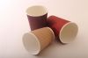 8oz corrugated paper glass cups for drinking
