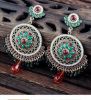 zinc alloy beads heart earrings