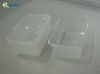 Disposable plastic food container - Rectangle - 650ml