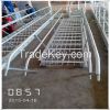 galvanized handrail ladder /zinc stair treads handrail ladders