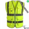 Portwest HI VIS Breathable Safety Jacket Coat Radio Loop D Ring Workwear