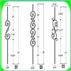 wrought iron baluster