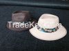 Fabric Panama Hats with Havaii Trim
