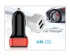 selling popular Car charger 4.8A with High speed & High quality,