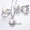 Fashion 925 Silver CZ/Pearl Jewelry Set (YS-1501)