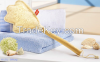 Loofah hand  with wooden handle