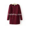 brand winter long sleeve women casual dresses