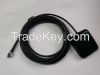 External GPS antenna with nickel plated RP-SMA Male, RG174 coaxial cable, L=3meters