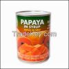 Find Buyer for Red Papaya in light medium heavy Syrup