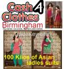 2000 kilos of Ladies Asian clothes, two & three peice suits grade A