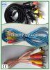 Audio & video cable/RCA cable/audio line/3 RCA plug to 3 RCA plug with clear cable