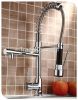 Pull Down Kitchen Sink Faucet Swivel Spout Mixer Chrome Finish