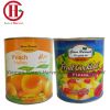 canned yellow peach/canned fruit cocktail in light syrup made in china for export